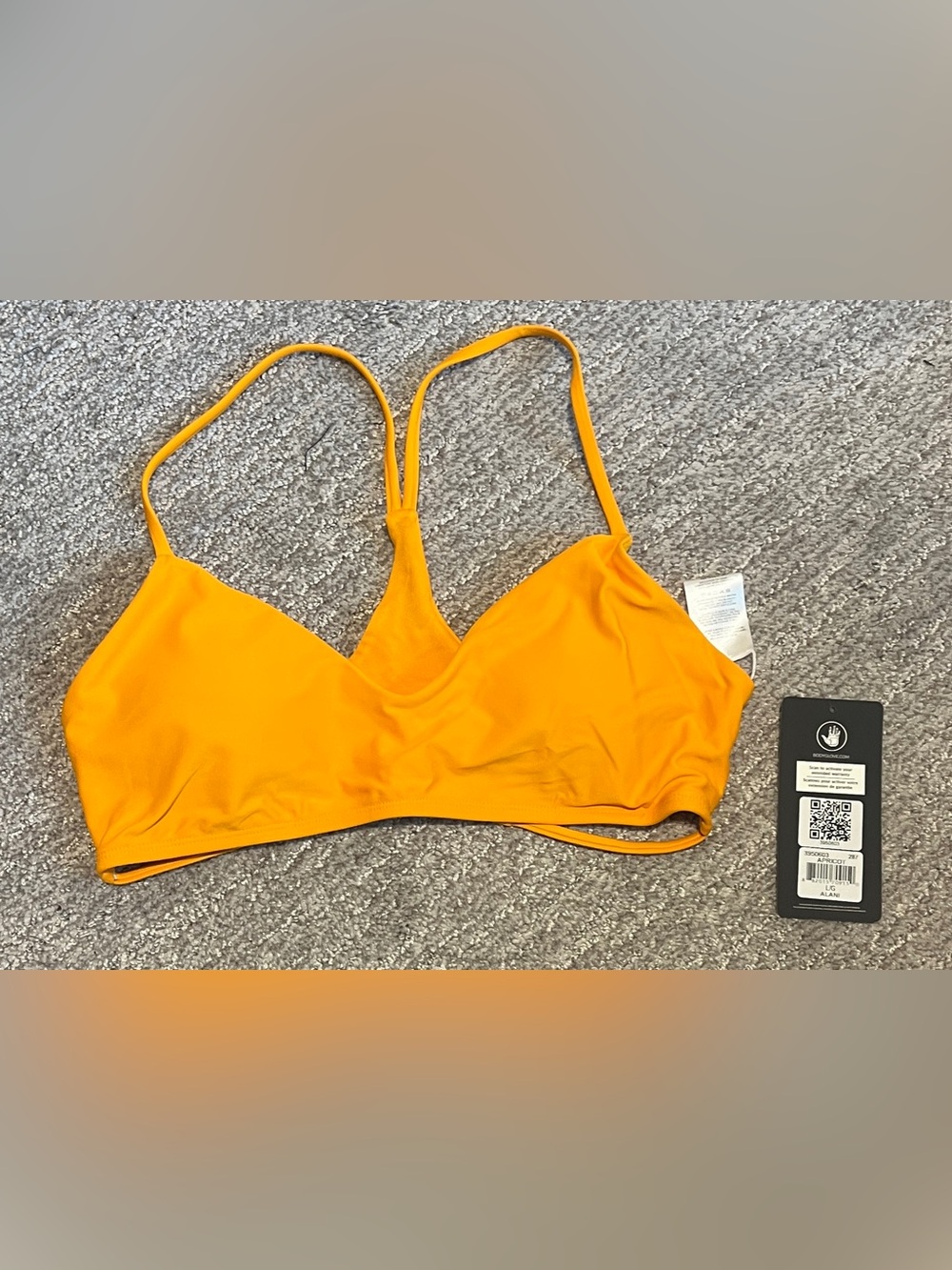 Body Glove Smoothies Alani Solid Strappy Back Bikini Top Swimsuit 1885/bb6-2